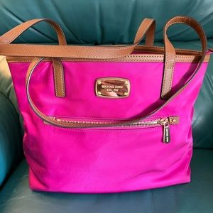 Hot pink MK shoulder purse